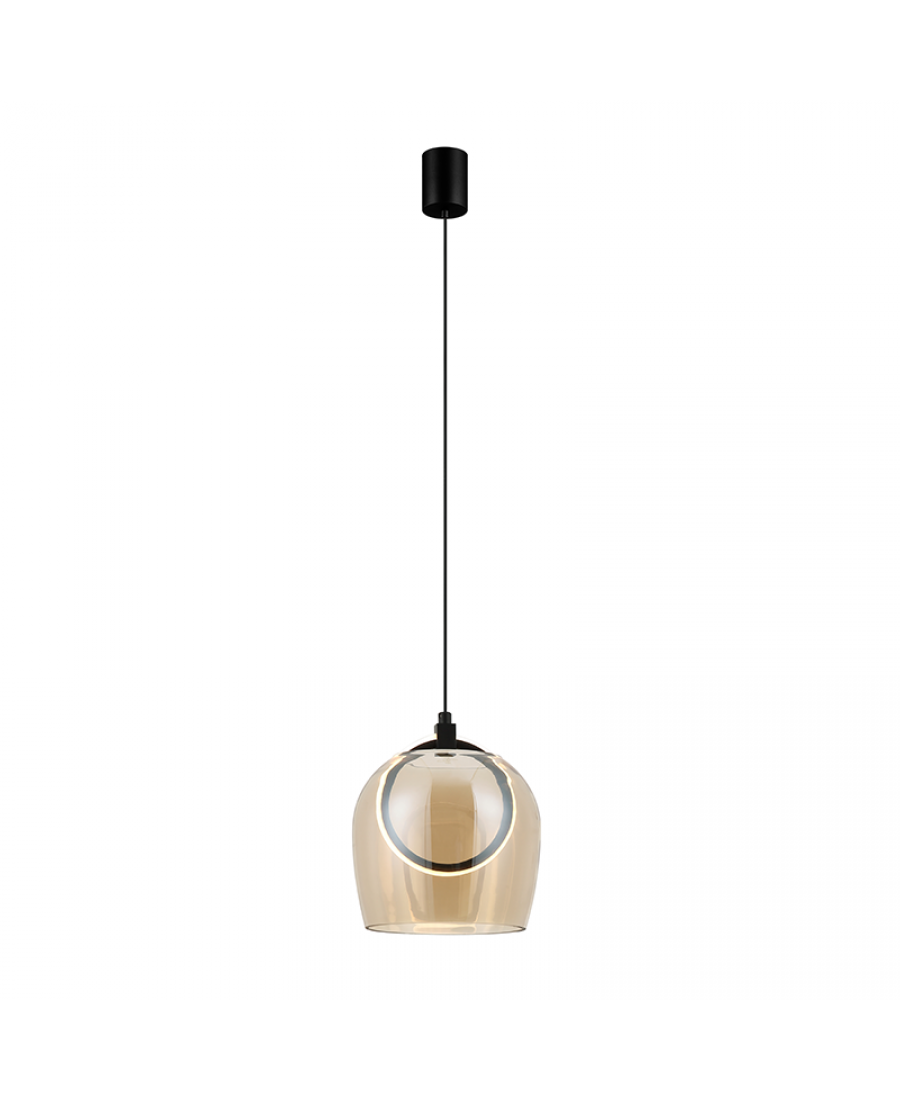 Pendul LED Șampanie - Negru – Zambelis 23079