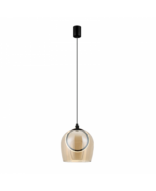 Pendul LED Șampanie - Negru – Zambelis 23079