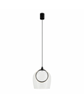 Pendul LED Sticlă Transparentă - Negru – Zambelis 23080