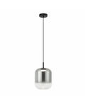 Pendul LED Sticlă Fumurie - Negru – Zambelis 23214