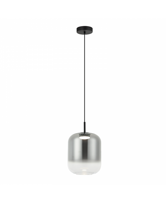 Pendul LED Sticlă Fumurie - Negru – Zambelis 23214