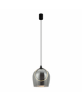 Pendul LED Sticlă Fumurie - Negru – Zambelis 23078