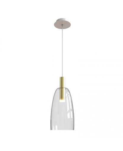 Pendul LED Sticlă Transparentă - Auriu – Zambelis 1966