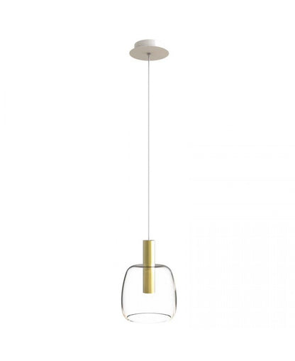 Pendul LED Sticlă Transparentă - Auriu – Zambelis 1968