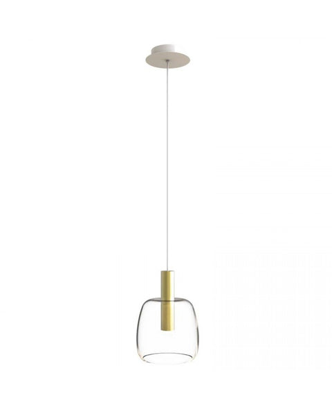 Pendul LED Sticlă Transparentă - Auriu – Zambelis 1968
