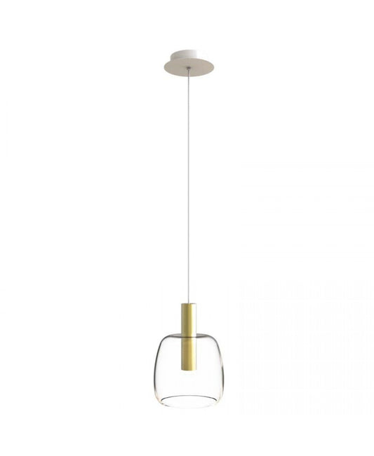 Pendul LED Sticlă Transparentă - Auriu – Zambelis 1968