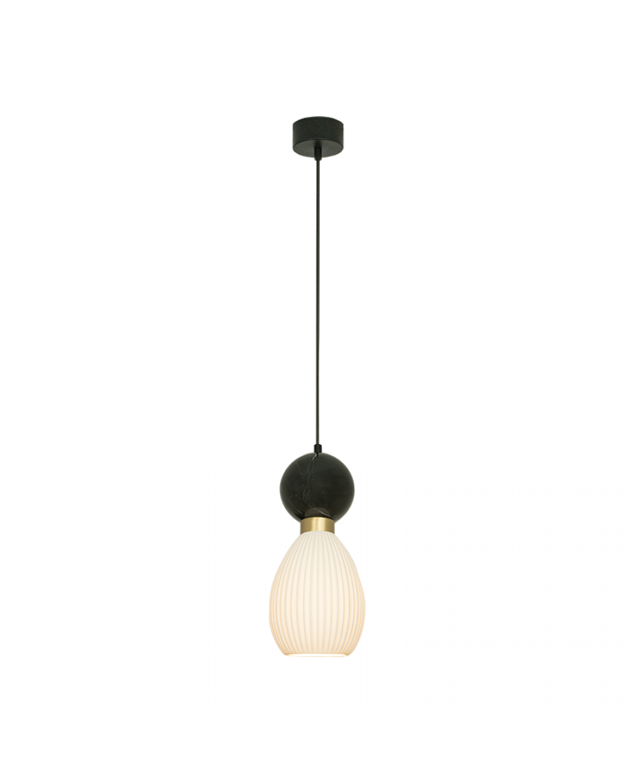 Pendul Marmură Neagră - Negru Sablat – Zambelis 23239
