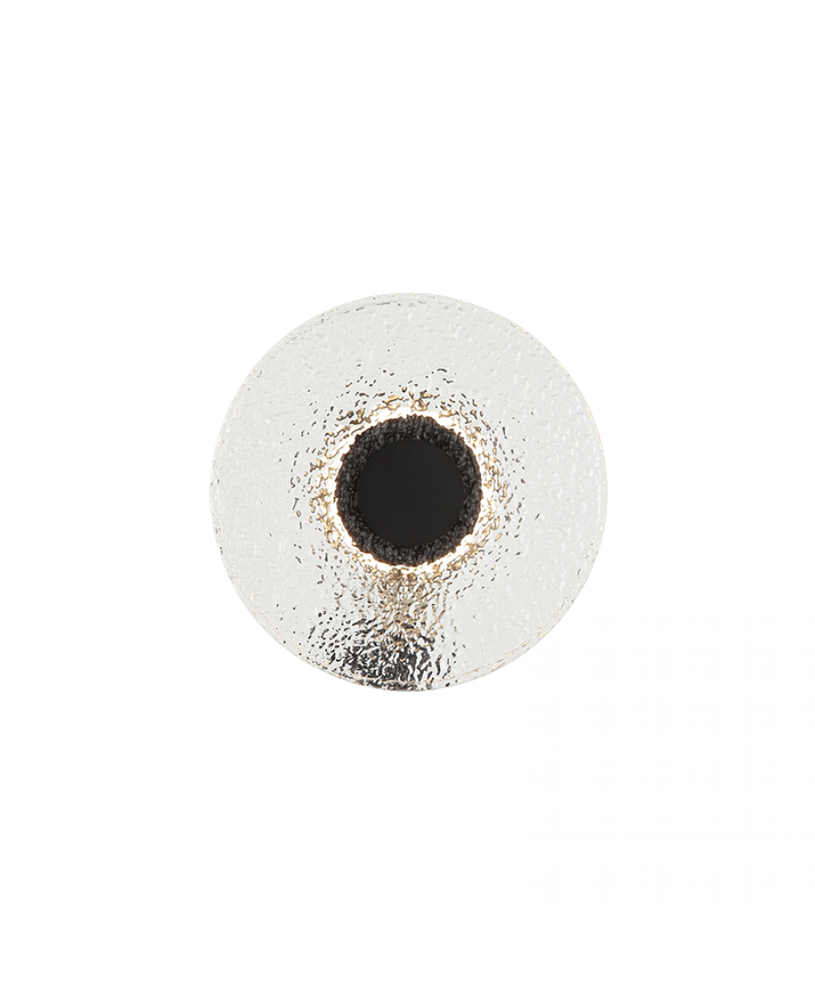 Aplică perete LED Sticlă Transparentă - Negru – Zambelis 23077