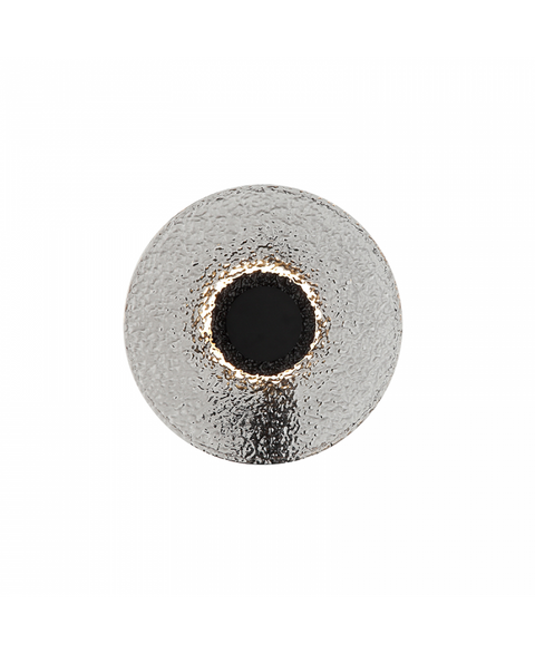 Aplică perete LED Sticlă Fumurie - Negru – Zambelis 23076