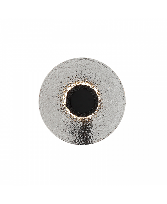 Aplică perete LED Sticlă Fumurie - Negru – Zambelis 23076
