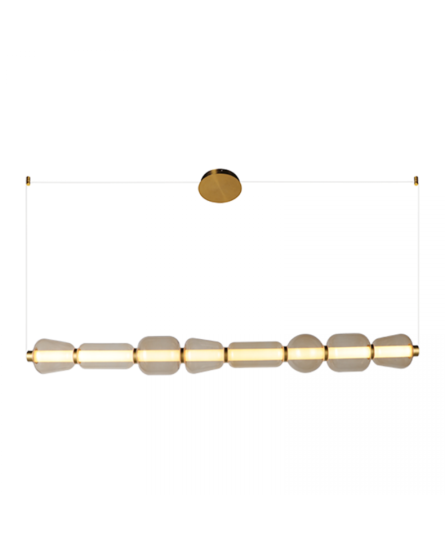 Lustră LED Șampanie - Auriu – Zambelis 23065