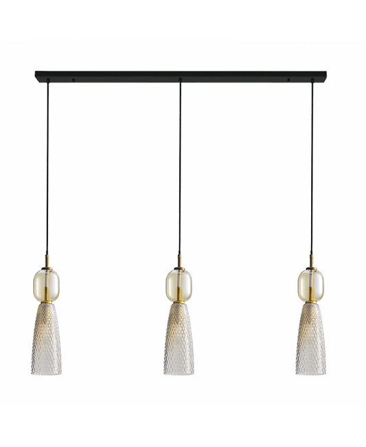 Lustră Alamă Antichizată - Negru – Zambelis 23009