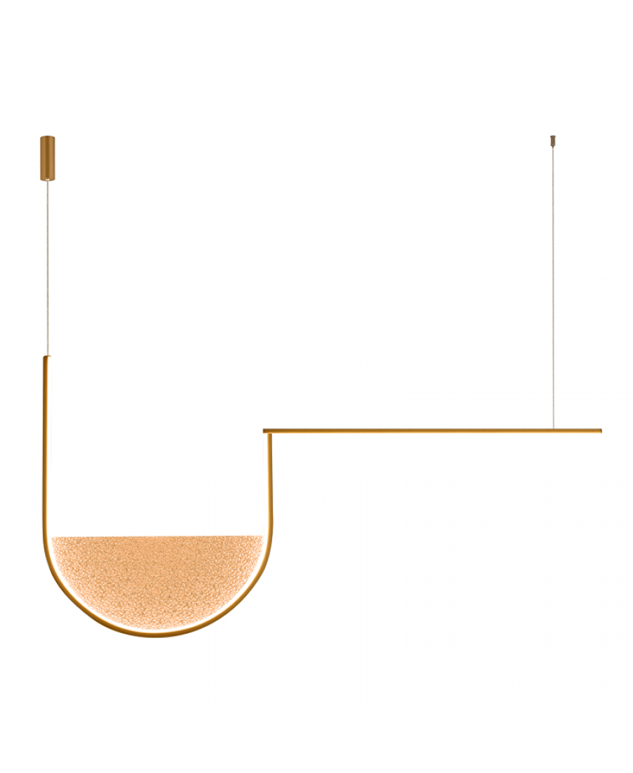 Lustră LED Șampanie - Auriu – Zambelis 23171