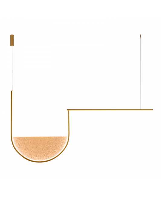 Lustră LED Șampanie - Auriu – Zambelis 23171
