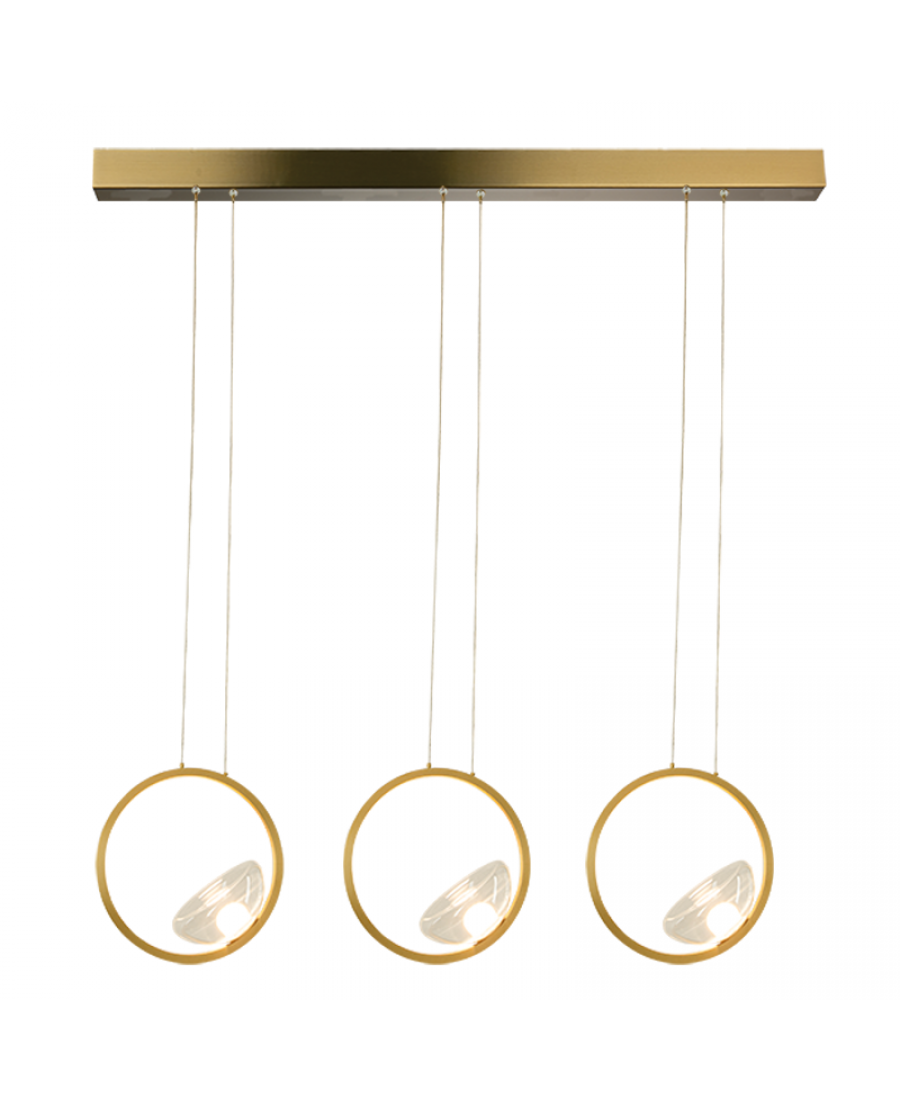 Lustră LED Auriu – Zambelis 23029