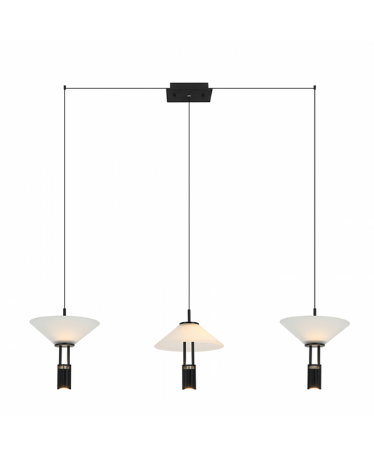 Lustră LED Negru – Zambelis 23202