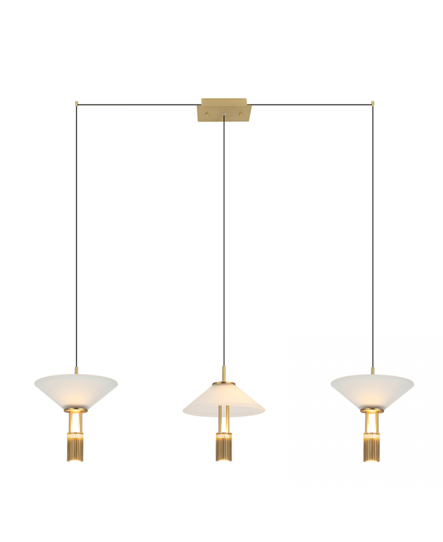 Lustră LED Auriu – Zambelis 23203