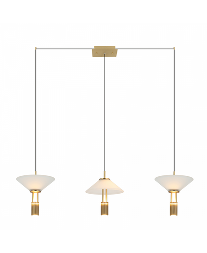 Lustră LED Auriu – Zambelis 23203
