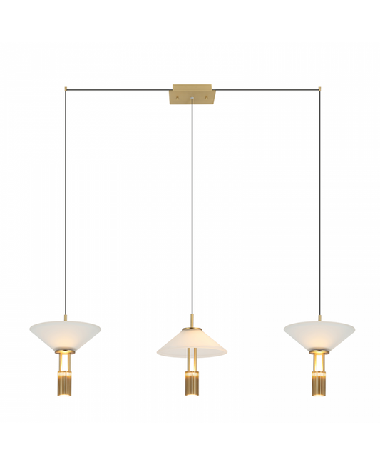 Lustră LED Auriu – Zambelis 23203